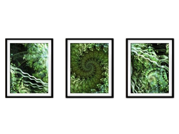 Quadro mdf preto 30x66 universo colorido mod 64 - 1
