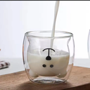 Ver imagem 4 de Caneca Urso Dupla Camada de Vidro Resistente Ao Calor – 250m