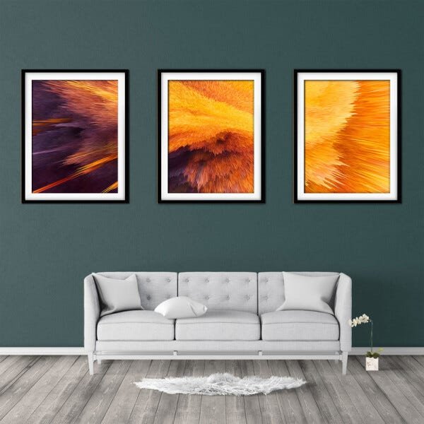 Quadro mdf preto 80x140 universo colorido mod 174 - 2