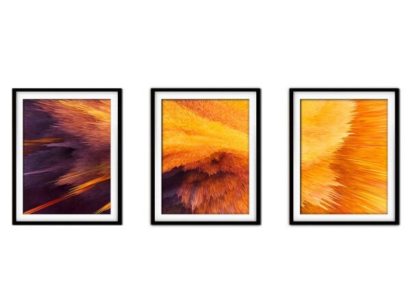 Quadro mdf preto 80x140 universo colorido mod 174 - 1