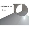 Nicho Suporte de Parede para Microondas e Forno Mdf Madeira Cor Branco Moveis - 2