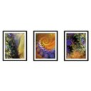 Ver imagem 1 de Quadro mdf preto 68x126 universo colorido mod 207