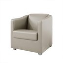 Ver imagem 3 de Kit 2 Poltronas Decorativa Ana Corano Pés Cromado Cor Bege