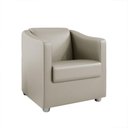 Ver imagem 4 de Kit 2 Poltronas Decorativa Ana Corano Pés Cromado Cor Bege