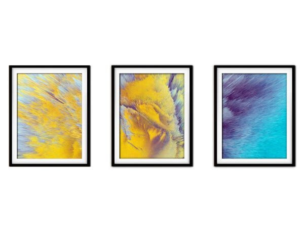 Quadro mdf preto 55x110 universo colorido mod 172 - 1
