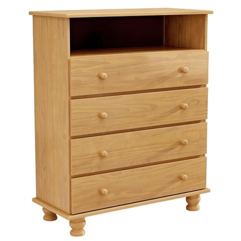 Cômoda Quarto 97cm 4 Gavetas Madeira Maciça Conor Mel B11 - Mpozenato