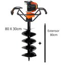 Ver imagem 1 de Perfurador de Solo Vulcan VPS520 Ideal Para Uso na Agricultura Com Broca 80x30cm + Extensor de 80cm