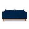Sofá Viena 3 Lugares Com Almofadas Decorativa Suede Azul - Madeira Prima Deccor - 5
