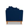 Sofá Viena 3 Lugares Com Almofadas Decorativa Suede Azul - Madeira Prima Deccor - 4