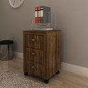 Ver imagem 1 de Gaveteiro 38,5x60,5cm com 3 Gavetas e Rodízio ME4108