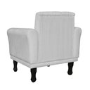 Ver imagem 3 de Poltrona Decorativa Classic Capitonê Suede Diversas Cores - DS Estofados - Branco