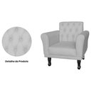 Ver imagem 2 de Poltrona Decorativa Classic Capitonê Suede Diversas Cores - DS Estofados - Branco