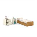 Ver imagem 7 de Berço Laqueado 100% Mdf Formare C/ Gavetas e Nicho Off White Freijó 61510 Matic Moveis