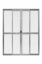 Ver imagem 3 de Porta Sacada 4 Folhas Aluminio Branco c/ Trinco 2.10x2.00