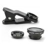 Conjunto de Lentes Universal Fish Eye, Macro e Wide - 1