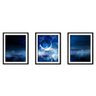 Quadro mdf preto 68x126 universo colorido mod 17 - 1