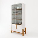 Ver imagem 6 de Conjunto Buffet + Cristaleira Lizz 190cm Branco Casa D Móveis