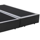 Ver imagem 3 de Base Box Blindado Queen Bipartido Homequeen Sintético Cinza 40x158x198