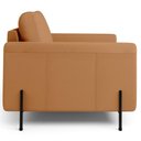 Ver imagem 3 de Kit 2 Poltronas Decorativa para Sala Living Pés Industrial Domani L06 Couro Caramelo - Lyam Decor