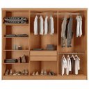 Ver imagem 2 de Guarda-roupa Casal Hawaii Frisado 6 Portas 2 Gavetas Rufato