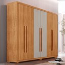 Ver imagem 1 de Guarda-roupa Casal Hawaii Frisado 6 Portas 2 Gavetas Rufato