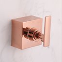 Ver imagem 2 de Acabamento para Registro Banheiro 1.1/2 50mm Alavanca Quadrado Rose Gold Brilhante Chuveiro Padrão D