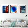 Quadro mdf preto 45x96 universo colorido mod 8 - 2