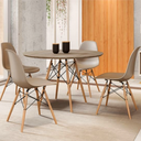 Ver imagem 4 de Kit com 4 Cadeiras Eames - Base Madeira Natural