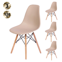 Ver imagem 2 de Kit com 4 Cadeiras Eames - Base Madeira Natural