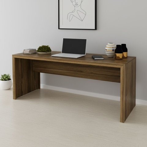 Escrivaninha Mesa Escritório ME4109 163cm Nogal