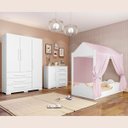 Ver imagem 1 de Jogo de Quarto Infantil Montessoriana Rosa Branco Menina