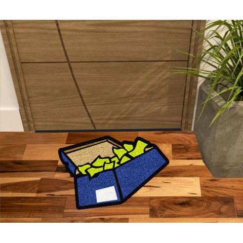 Tapete Divertido Caixa de Dolar no Formato 60x40 Decorativo