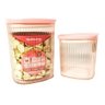 Kit com 2 Potes Herméticos com 1510 e 790 Ml - Rosa - 1