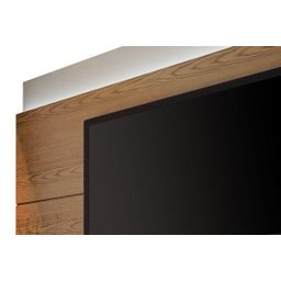 Rack com Painel Classic com 2 Gavetas 220cm com LED Freijó com Off White - Imcal Móveis - 3
