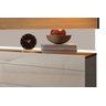 Rack com Painel Classic com 2 Gavetas 220cm Freijó com Off White - Imcal Móveis - 4