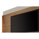 Ver imagem 3 de Rack com Painel Classic com 2 Gavetas 220cm Freijó com Off White - Imcal Móveis