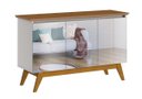 Ver imagem 1 de Buffet Classic 3 Portas Off-White com Freijó e Espelho