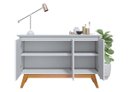 Ver imagem 5 de Buffet Classic 3 Portas Branco Acetinado e Espelho