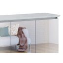 Ver imagem 3 de Buffet Classic 3 Portas Branco Acetinado e Espelho
