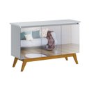 Ver imagem 1 de Buffet Classic 3 Portas Branco Acetinado e Espelho