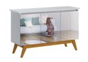 Ver imagem 1 de Buffet Classic 3 Portas Branco Acetinado e Espelho