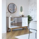 Ver imagem 2 de Buffet Classic 3 Portas Off-White e Espelho