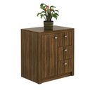Ver imagem 5 de Balcão para Escritório 68cm com 1 Porta e 3 Gavetas ME4111 Marrom