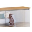 Ver imagem 3 de Buffet Classic 3 Portas com Espelho Off White com Nature