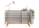 Ver imagem 5 de Buffet Classic 3 Portas com Espelho Off White com Nature