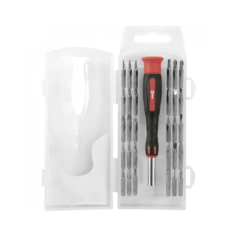 Jogo de bits/ponteiras de precisão com 31 peças encaixe sextavado 5/32" BP 384 Nove54 Jogo de bits/ponteiras de precisão com 31 peças encaixe sextavado 5/32" BP 384 Nove54