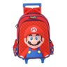 Mochila Escolar Infantil com Rodinhas Super Mario Ic41402mo Azul - Maxlog - 1