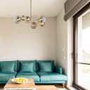 Ver imagem 2 de Pendente de Vidro Rio 90cmx84cm Bella Iluminação