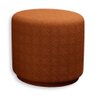 Puff Orgânico Beatriz Boucle Elegante Luxuoso Redondo - 7 Decor Terracota - 1
