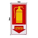 Ver imagem 2 de Combo 6 Placas De Sinalização Extintor 15X30 Acesso - X-701 F9e